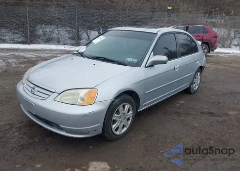 2003 Honda Civic Ex z USA, uszkodzony, nr VIN 2HGES26763H507907